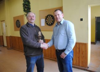 Po metų pertraukos, smiginio varžybose tarp ,,Achemiečių” stipriausias Stanislovas Šalaka