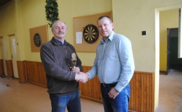 Po metų pertraukos, smiginio varžybose tarp ,,Achemiečių” stipriausias Stanislovas Šalaka