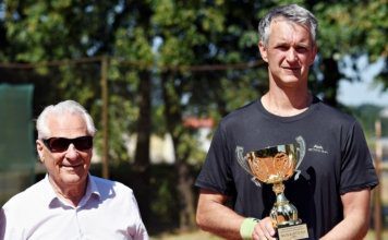 Sigitas Liutkus laimėjo teniso turnyrą kurio fondas apie 600 eurų