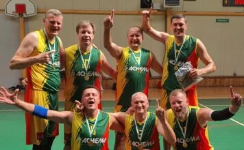 Laimėtas krepšinio turnyras prieš išvyką į Latviją