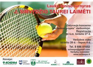 SK ,,Achespo” organizuoja tradicinį teniso turnyrą