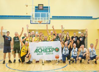 Sporto klubo ,,Achespo“ krepšinio taurę laimėjo CBet veteranai